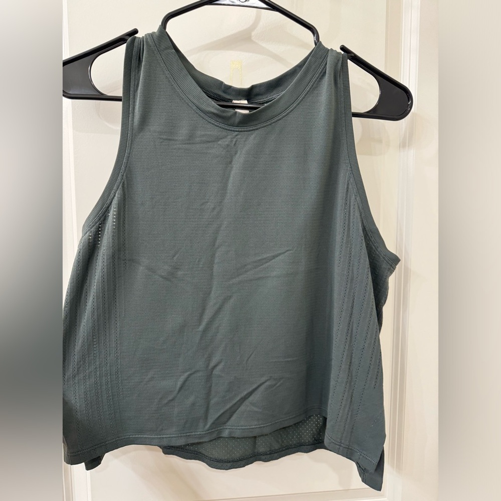 lululemon athletica Sleeveless Tank Top in Slate Green